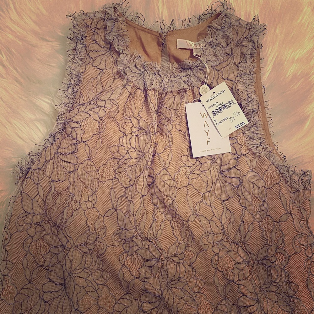 Lace tank top